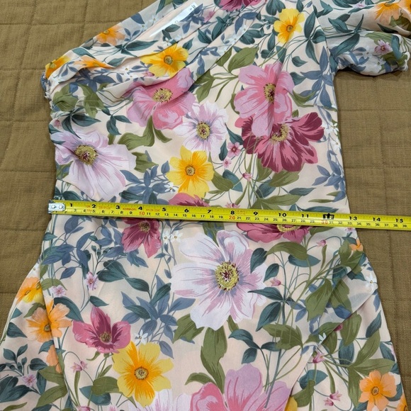 ASTR The Label One Shoulder Santorini Floral Midi Dress Small - Picture 8 of 8